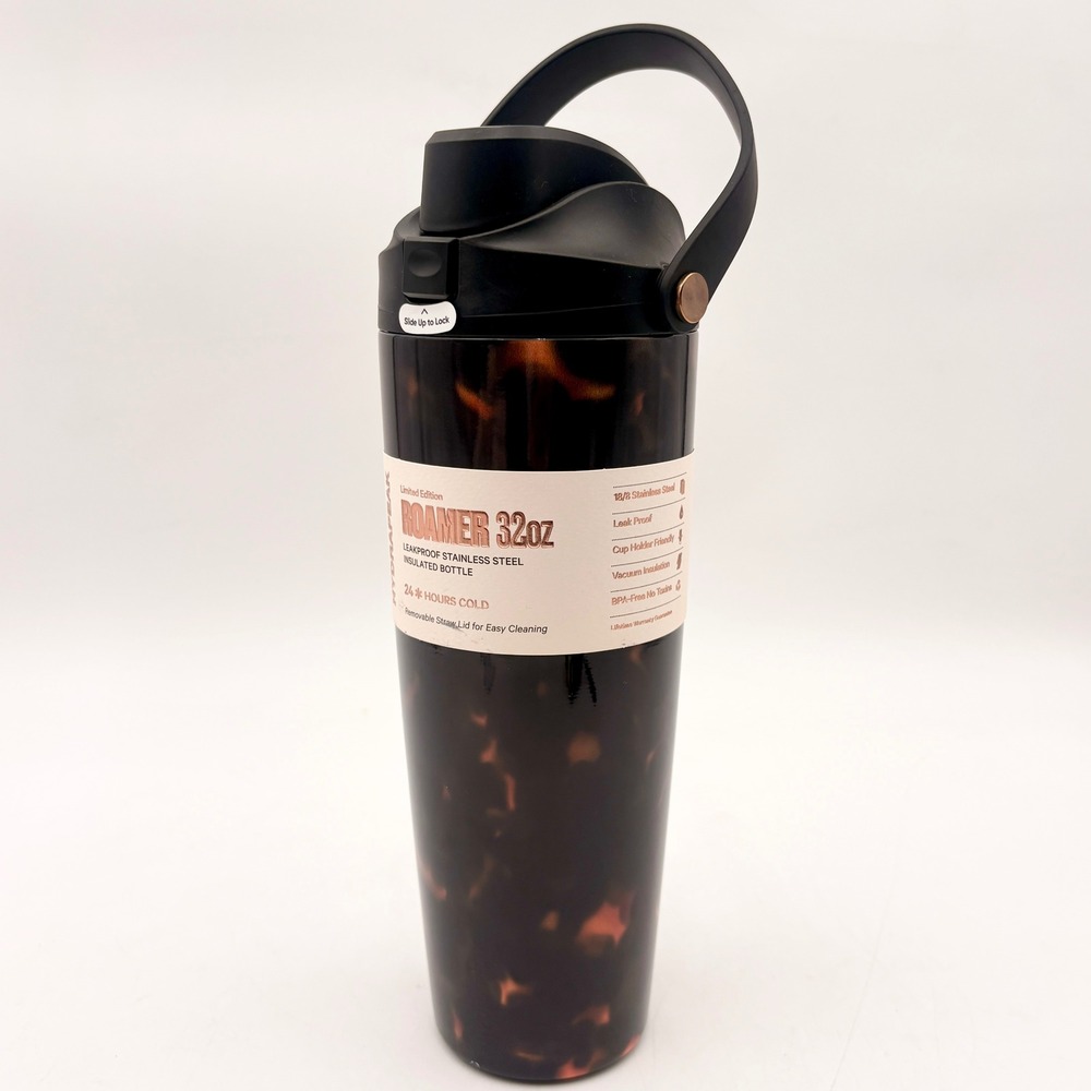 Hydrapeak Roamer 32oz Tortoise Shell Insulated Stainless Steel Water Bottle NEW